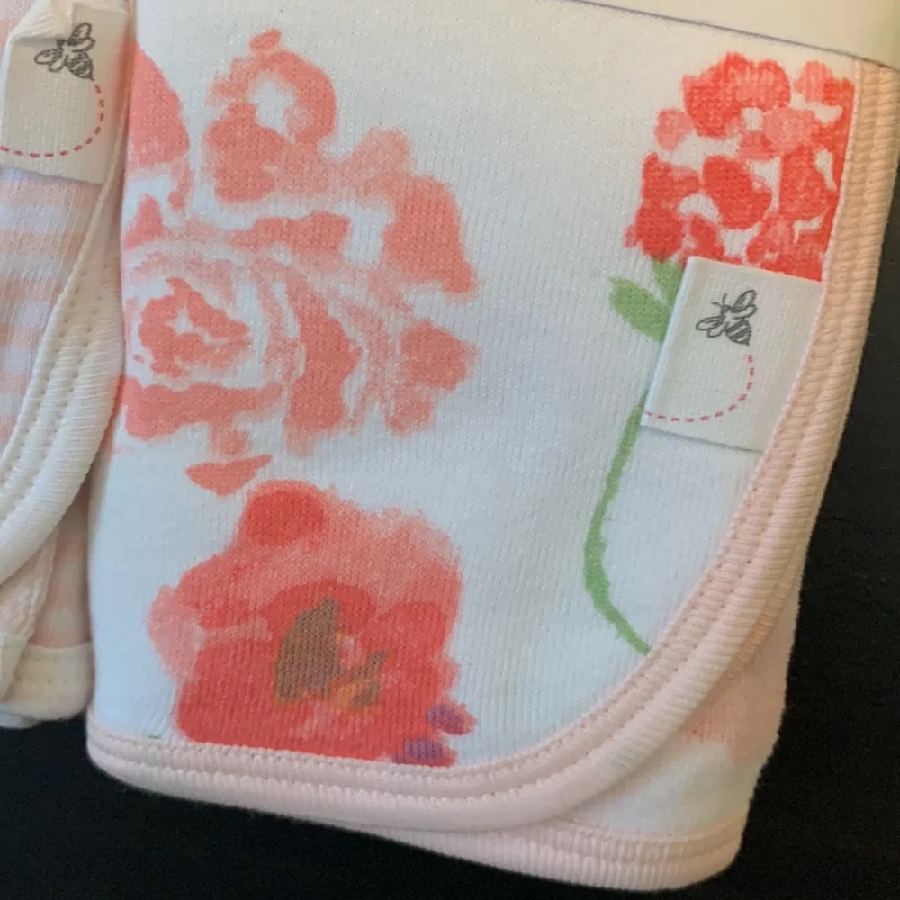 Burt’s Bees Baby Baby Girls Set of 2 Rosey Spring Hooded Towels